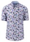 Fynch-Hatton Linen Multi Fantasy Leaves Shirt Dusty Lavender