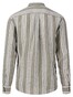 Fynch-Hatton Linen Multi Stripe Shirt Dusty Olive