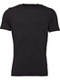 Fynch-Hatton Linen Round Neck Uni T-Shirt Black