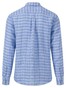 Fynch-Hatton Linen Subtle Multi Check Button Down Shirt Navy