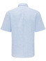 Fynch-Hatton Linen Vichy Check Shirt Blue