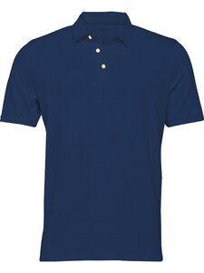 Fynch-Hatton Linnen Blend Uni Poloshirt Polo Midnight