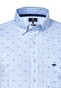 Fynch-Hatton Logo Tree Pattern Button Down Shirt Light Blue