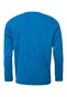Fynch-Hatton Long Sleeve Shirt Henley Collar Fine Structure Poloshirt Arctic