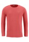 Fynch-Hatton Longsleeve O-Neck T-Shirt Uni Color Flamingo