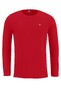 Fynch-Hatton Longsleeve O-Neck T-Shirt Uni Color Sangria