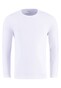 Fynch-Hatton Longsleeve O-Neck T-Shirt Uni Color White