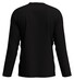 Fynch-Hatton Longsleeve Uni Color O-Neck T-Shirt Zwart