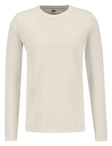 Fynch-Hatton Longsleeve Uni Slub T-Shirt Off White