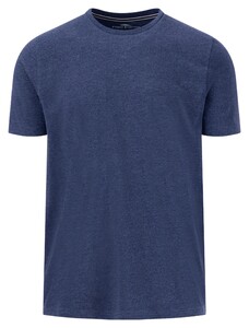 Fynch-Hatton Melange Crew neck T-Shirt Navy