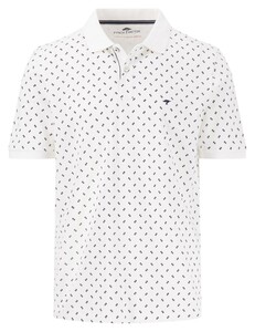 Fynch-Hatton Mini Allover Pattern Polo Wit