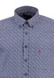 Fynch-Hatton Mini Elipse Pattern Overhemd Navy