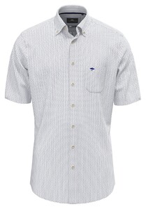 Fynch-Hatton Minimal Abstract Pattern Overhemd Summer Breeze