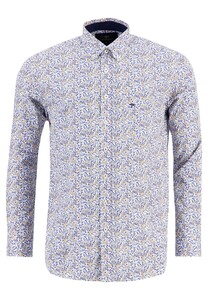 Fynch-Hatton Minimal Pattern Shirt Blue-Multi