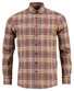 Fynch-Hatton Modern Big Check Button Down Overhemd Coffee-Camel