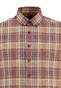 Fynch-Hatton Modern Big Check Button Down Overhemd Coffee-Camel