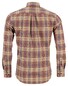 Fynch-Hatton Modern Big Check Button Down Overhemd Coffee-Camel