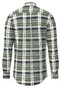 Fynch-Hatton Modern Check Mix Button Down Overhemd Dark Emerald