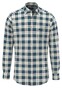 Fynch-Hatton Modern Check Mix Button Down Overhemd Grasgroen