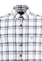 Fynch-Hatton Modern Flannel Big Check Button Down Shirt Navy