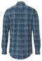 Fynch-Hatton Modern Line Check Mix Button Down Overhemd Dark Teal