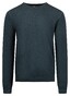 Fynch-Hatton Modern O-Neck Merino Pullover Dark Emerald