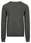 Fynch-Hatton Modern O-Neck Merino Pullover Dark Khaki