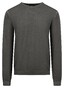 Fynch-Hatton Modern O-Neck Merino Pullover Dark Khaki