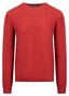 Fynch-Hatton Modern O-Neck Merino Pullover Ruby Red