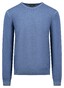 Fynch-Hatton Modern O-Neck Merino Trui Cloud Blue