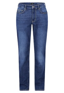 Fynch-Hatton Modern Regular Denim High Flex 5-Pocket Jeans Mid Blue