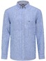 Fynch-Hatton Modern Soft Linnen Fine Stripe Shirt Blue