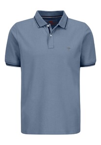 Fynch-Hatton Modern Subtle Contrast Soft Supima Cotton Piqué Polo Night