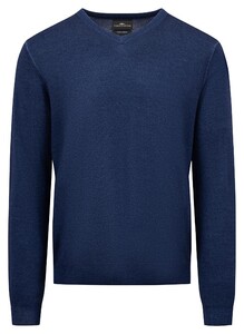 Fynch-Hatton Modern V-Neck Merino Trui Night