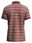 Fynch-Hatton Multi Fine Stripe Pattern 2-Tone Poloshirt Orient Red
