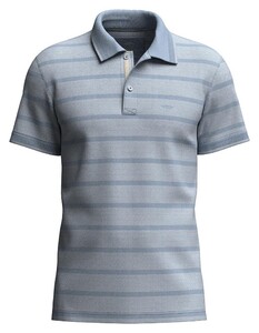 Fynch-Hatton Multi Fine Stripe Pattern 2-Tone Poloshirt Summer Breeze