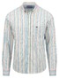 Fynch-Hatton Multi Stripe Button Down Overhemd Vibrant Blue-Multi