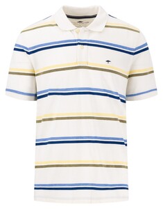 Fynch-Hatton Multi Stripe Multicolor Polo New Off White-Multi