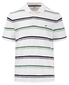 Fynch-Hatton Multi Stripe Multicolor Polo Wit-Multi