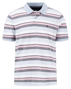 Fynch-Hatton Multicolor Stripe Polo Summer Breeze-Blue