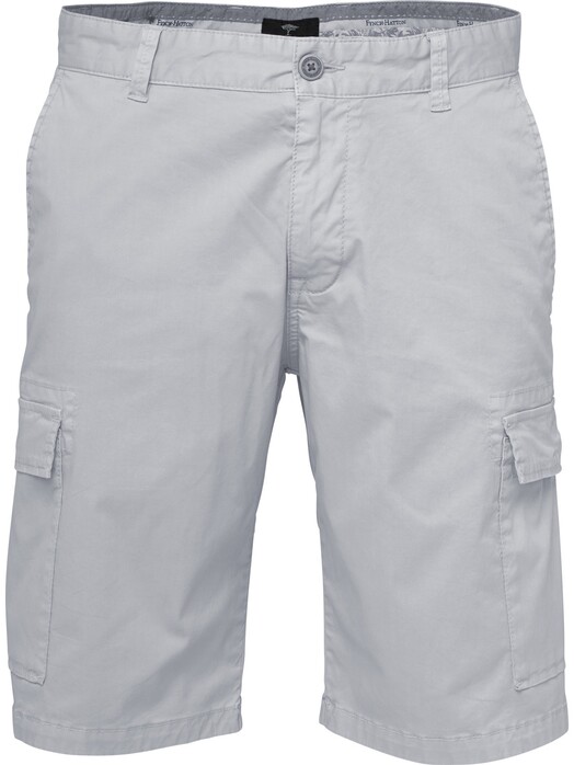 Fynch-Hatton Namibia Cargo Shorts Garment Dyed Bermuda Light Grey