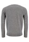 Fynch-Hatton O-Neck Argyle Check Wool Pullover Silver