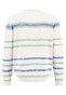 Fynch-Hatton O-Neck Big Stripes Supersoft Cotton Pullover Off White