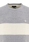 Fynch-Hatton O-Neck Block Stripe Pullover Silver