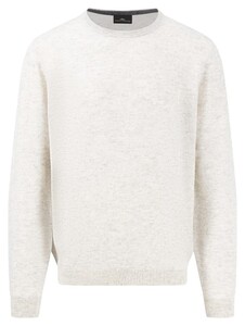 Fynch-Hatton O-Neck Cashmere Uni Color Trui Winter White