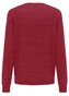 Fynch-Hatton O-Neck Checked Structure Merino Pullover Scarlet
