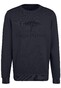 Fynch-Hatton O-Neck Chest Logo CmiA Cotton made in Africa Pullover Navy
