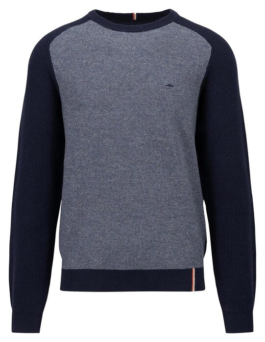 Fynch-Hatton O-Neck Colorblock Pullover Navy