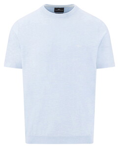 Fynch-Hatton O-Neck Cotton Linnen T-Shirt New Breeze