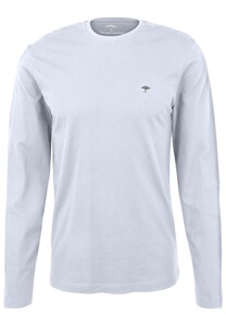 Fynch-Hatton O-Neck Cotton Longsleeve T-Shirt Wit